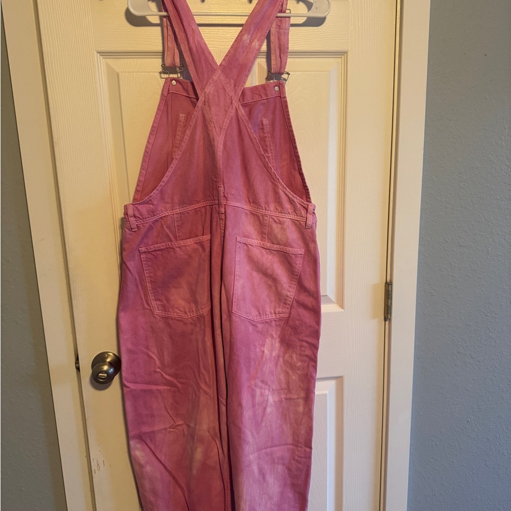 We The Free Rose-Pink Ziggy Overalls - Picture 2 of 4